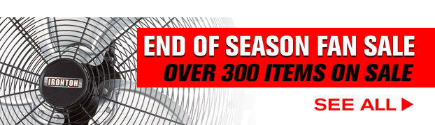End Of Season Fan Sale - Over 400 Items On Sale