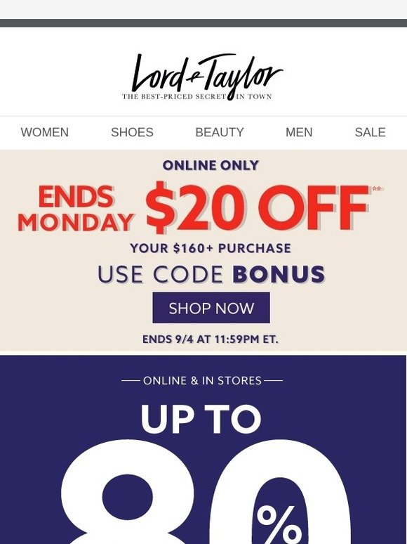 lord and taylor shoes clearance