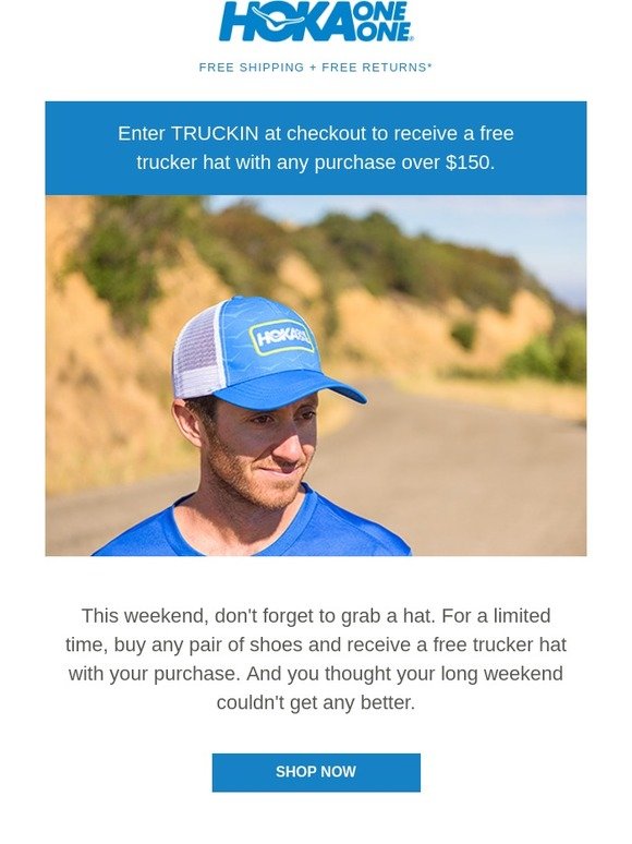 hoka trucker hat