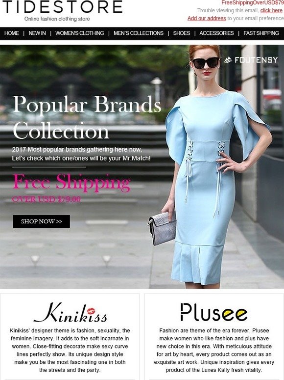 Trendy Brands Selected for You