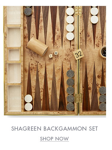 SHOP THE SHAGREEN BACKGAMMON SET