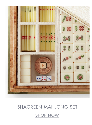 AERIN Shagreen Mahjong Set