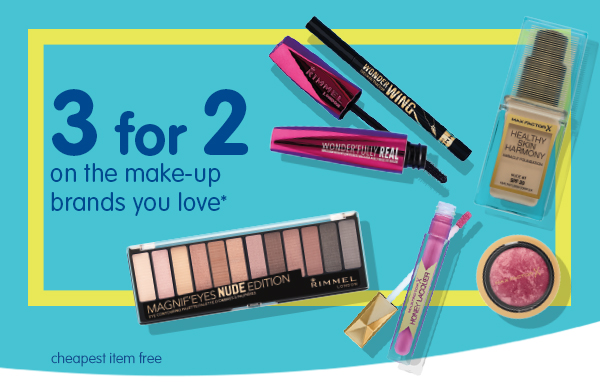 boots 3 for 2 makeup