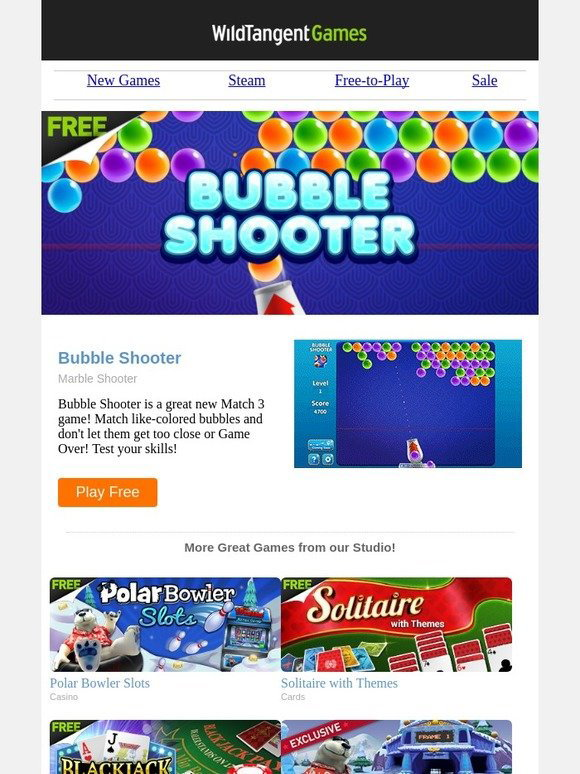 Classic Bubble Shooter - WildTangent Games