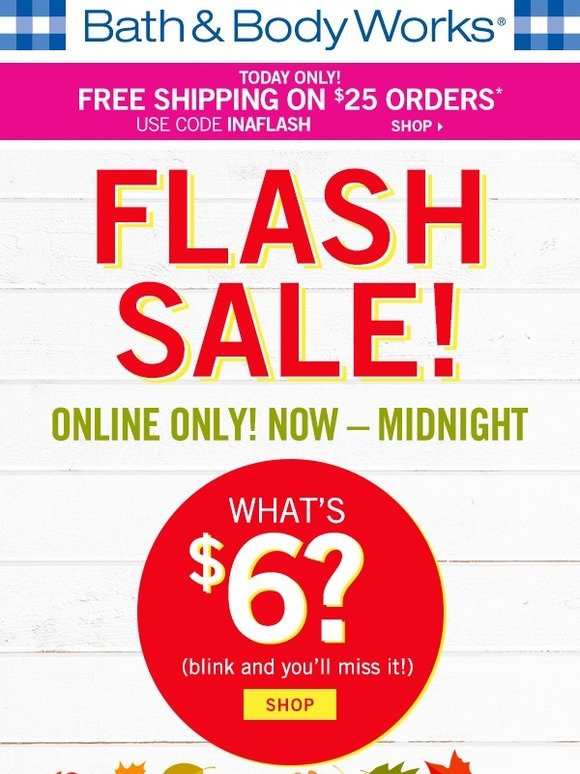 Bath & Body Works: !! FLASH SALE !! Now - Midnight | Milled
