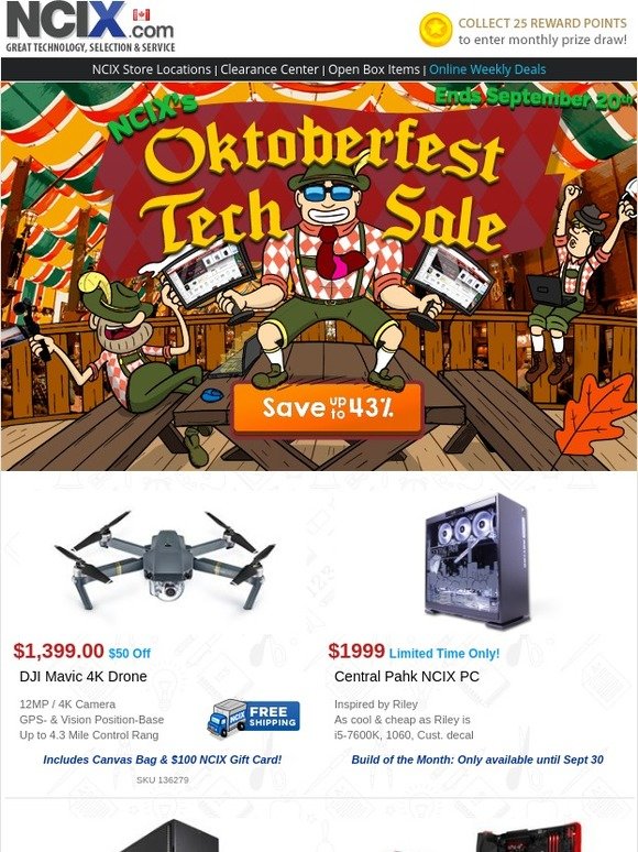 🍺 Oktoberfest Tech Savings: Video Cards + Motherboard + Cases + NAS + Free Shipping*