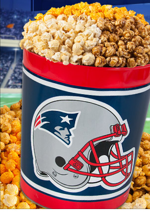 New England Patriots Popcorn Tins