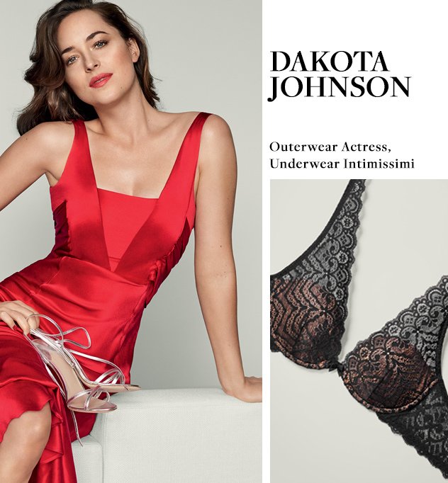 Intimissimi: Dakota Johnson - Outerwear Actress, Underwear