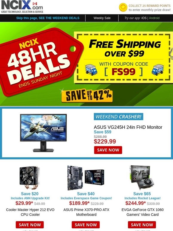 ✄ Use coupon code FS99 for FREE shipping over $99 on select orders with our Weekend Deals!