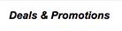 Deals and promotions