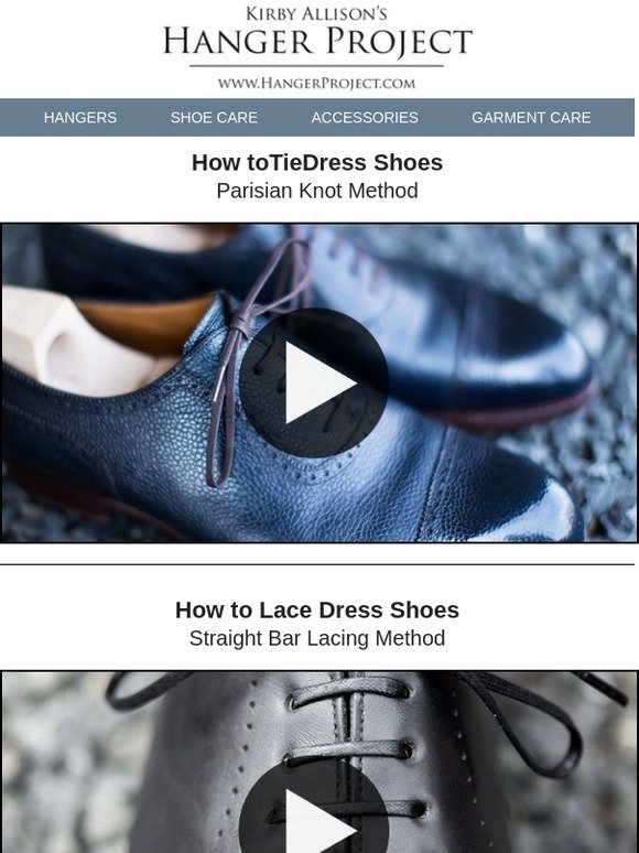 how to tie formal shoes
