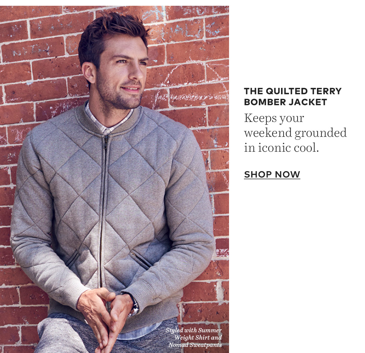 bonobos quilted bomber