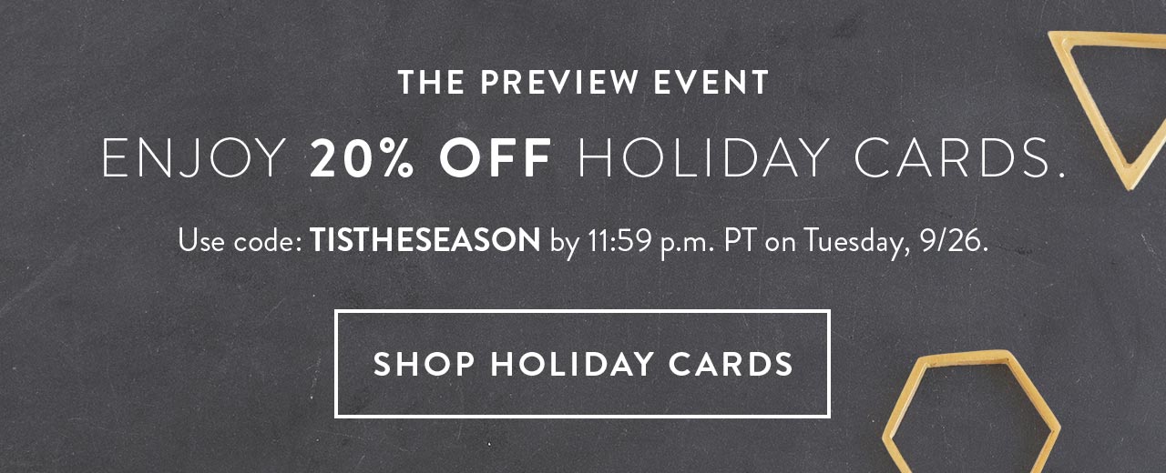 Use code: TISTHESEASON by 11:59 p.m. PT on Tuesday, 9/26.