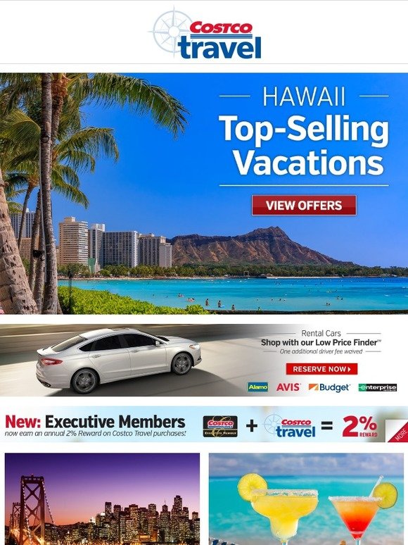Costco TopSelling Hawaii Vacations with Costco Value Milled