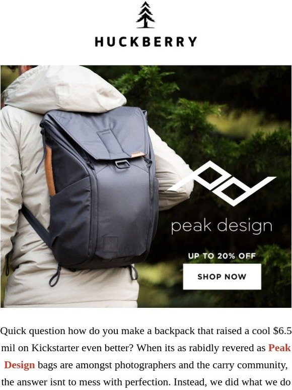 peak design huckberry