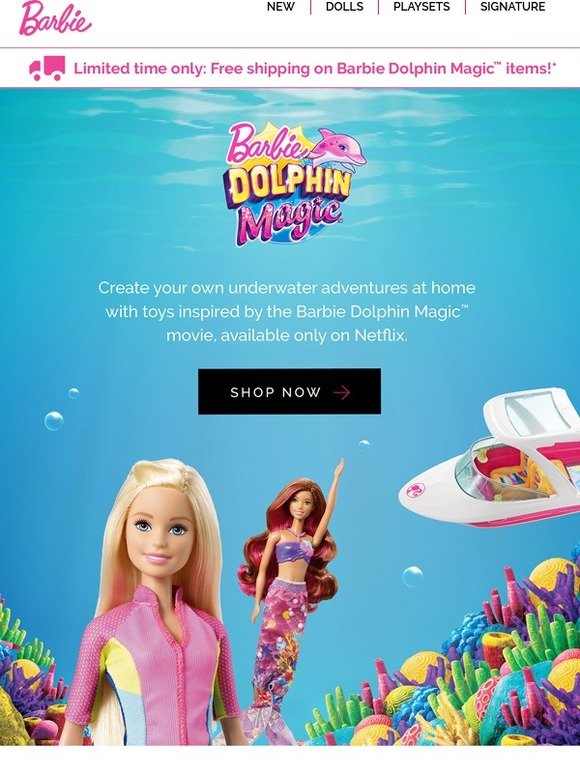 barbie dolphin magic toys r us