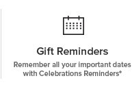 Celebrations Reminders℠