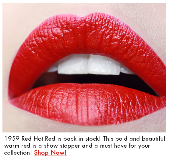 red hot red lipstick from besame cosmetics