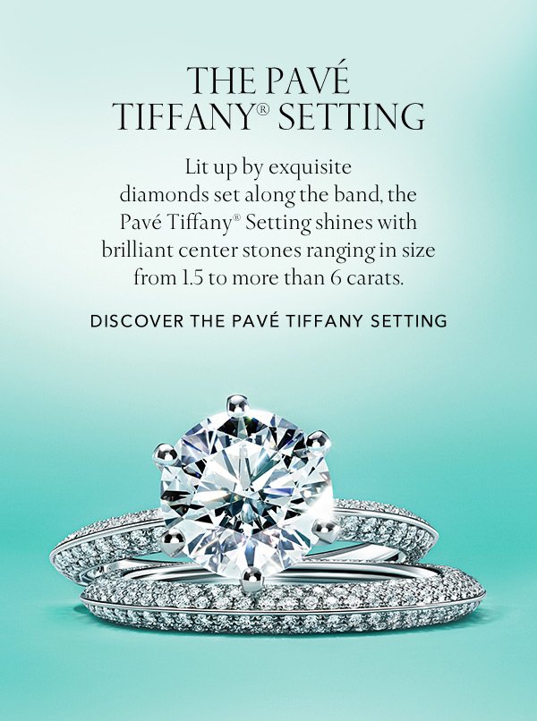 pave tiffany setting engagement ring