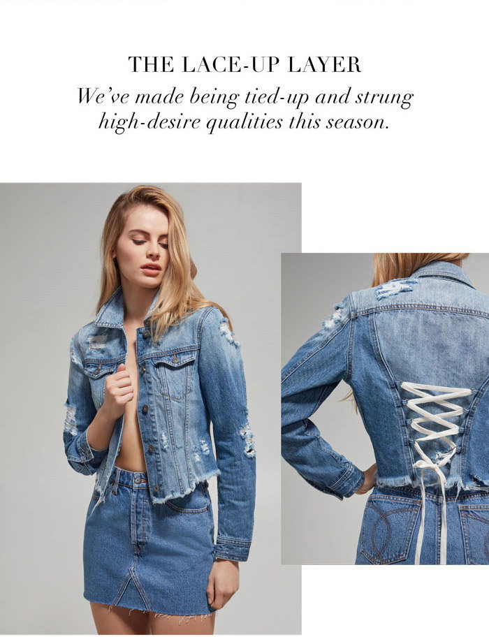 Shop the Lace Up Jacket