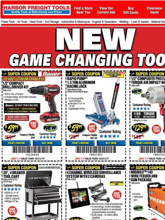Harbor Freight New Game Changing Tools Milled