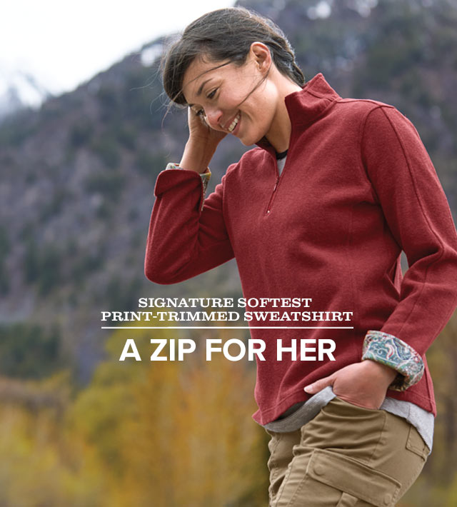 Orvis nylon trimmed outlet sweatshirt