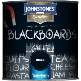 Johnstones Magnetic Paint For Blackboards Black 750ml