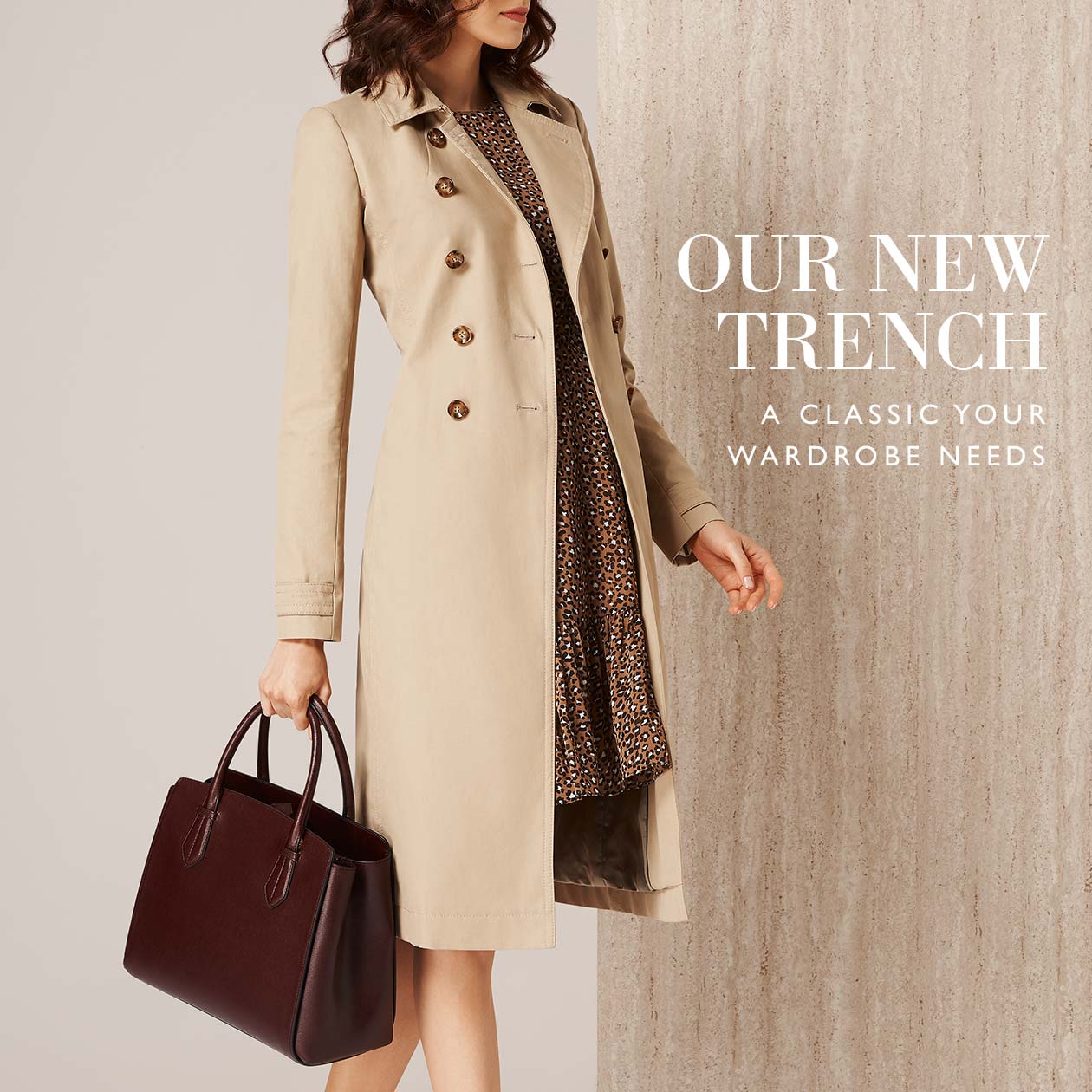 lk bennett trench coat