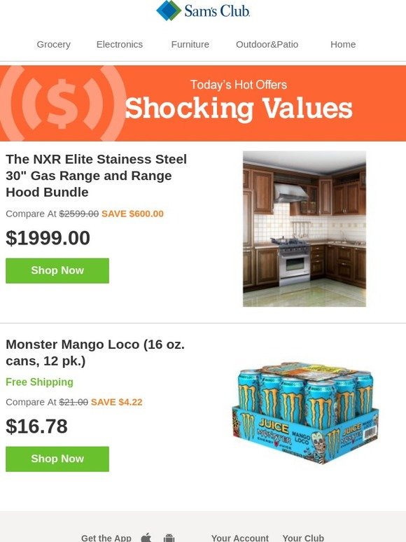 Sam's Club Monster Mango Loco (16 oz. cans, 12 pk.) Milled