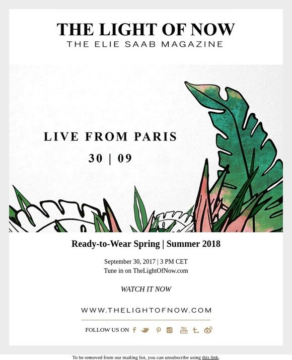 Today, live from Paris