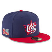 USA New Era 2017 World Baseball Classic Embroidered Patch 59FIFTY Fitted Hat - Navy