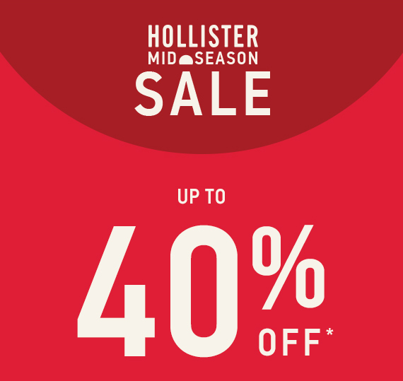 hollister 40 off