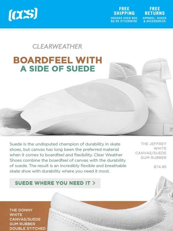 CCS A Side of Suede Shop New Clear Weather Shoes Milled CCS A Side of Suede Shop New Clear Weather Shoes Milled