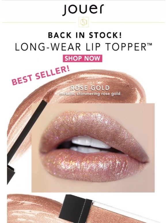 jouer rose gold lip creme