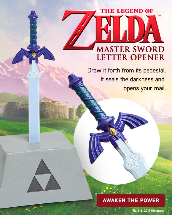 Legend of zelda master sword letter fashion opener