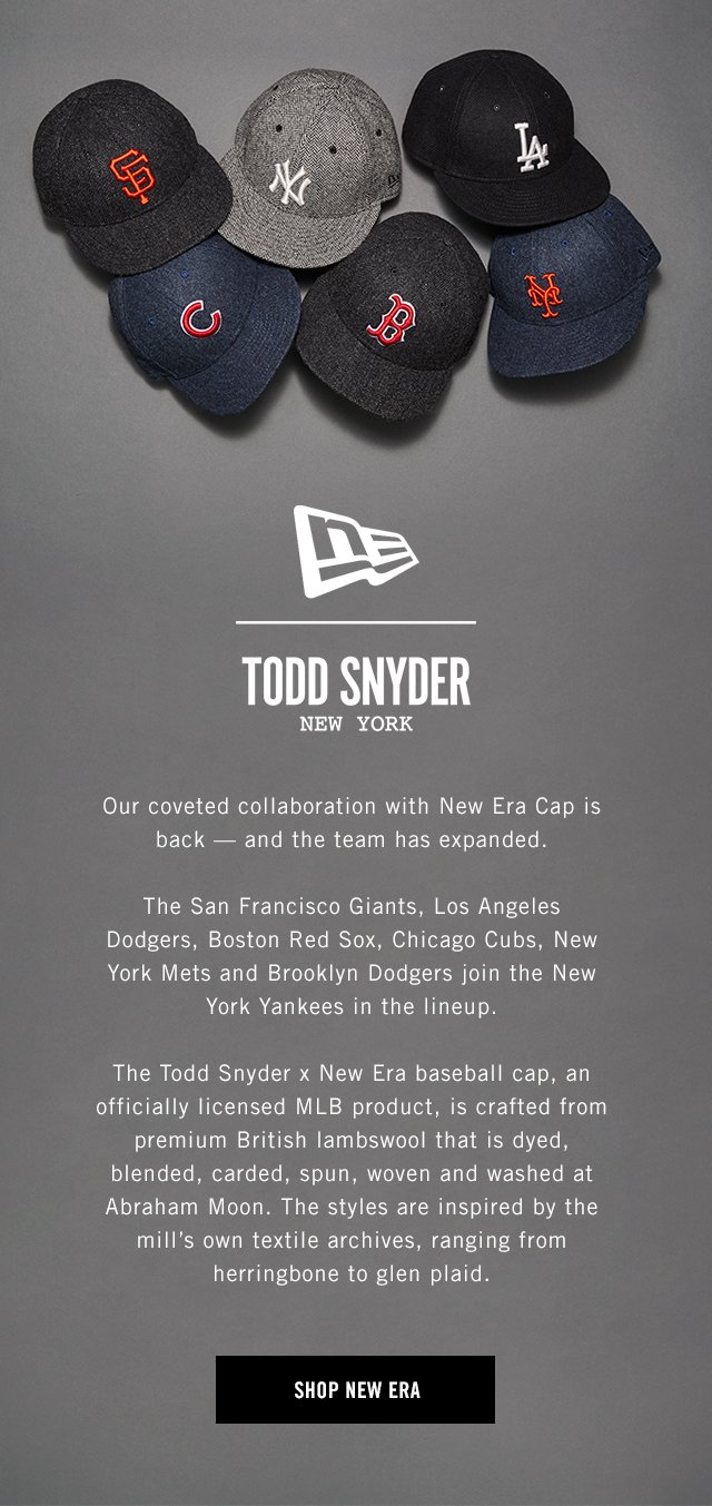 An Exclusive First Look at Todd Snyder's Latest New Era Caps
