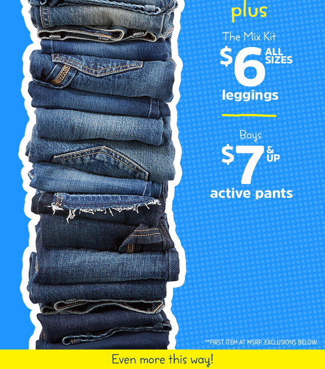 OshKosh B'gosh: $5 tees + Buy 1, get 2 