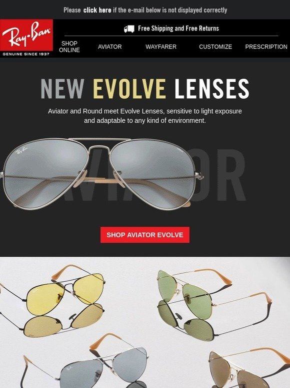 Ray-Ban: The new Evolve Lenses are here 