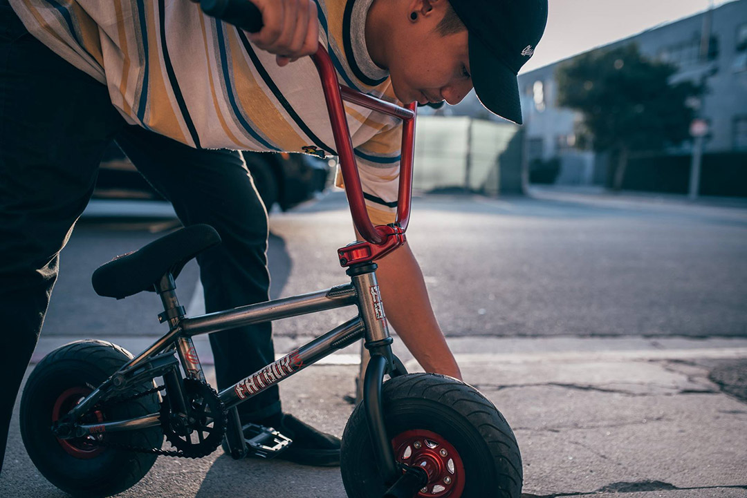 oil slick fatboy mini bmx bike