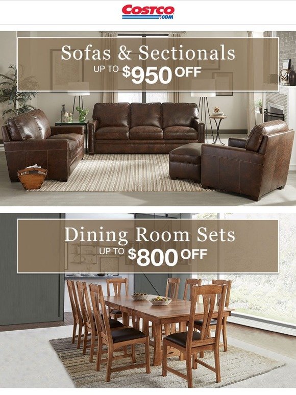 Costco Shop Holiday Decor + Savings on Dining, Living Room and Bedroom