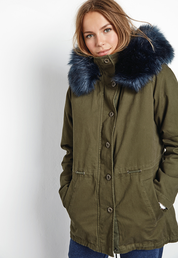 hush green parka