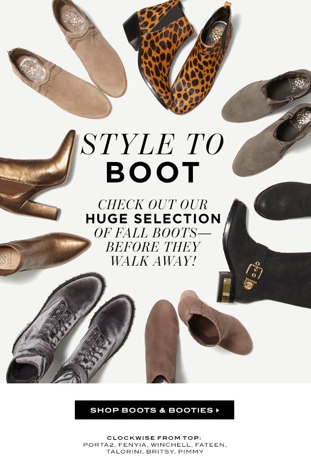 Vince Camuto: Boot weather is back! | Milled