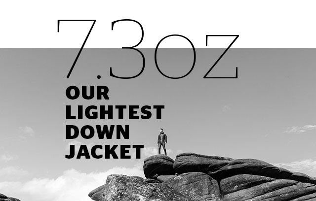 7.3oz - our lightest down jacket 7.3oz - our lightest down jacket