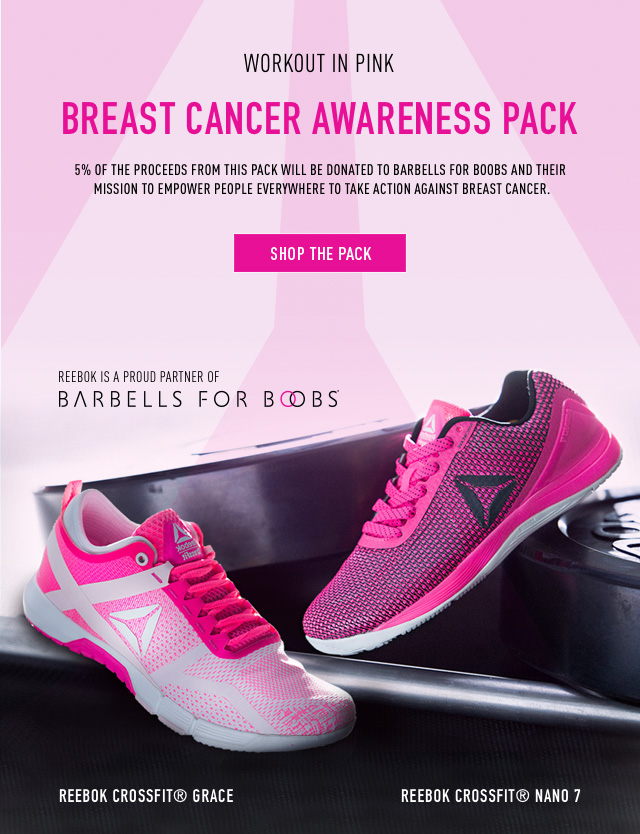 reebok breast cancer sneakers