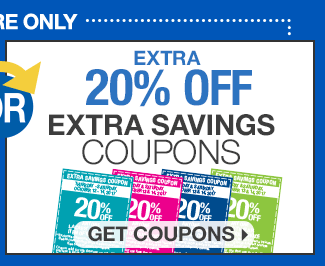 20% Off Extra Savings Coupons | In-Store Only | Exclusions Apply