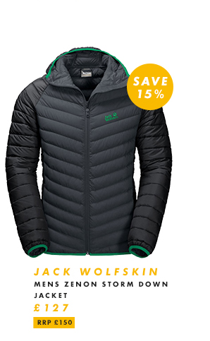 jack wolfskin mens zenon storm down jacket