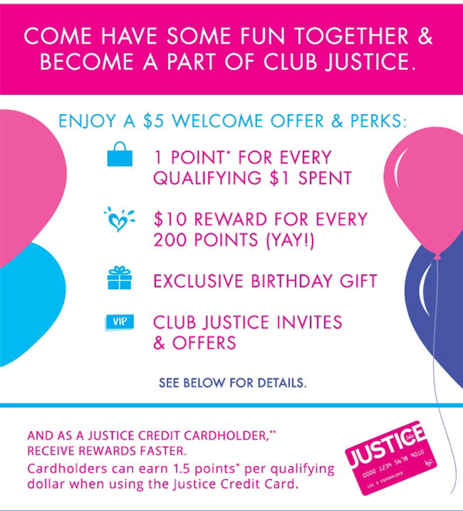 Justice : Introducing Club Justice, our new rewards program! | Milled