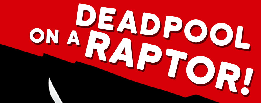 Deadpool on a Raptor Socks