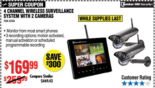 bunker hill wireless security cameras lowest price