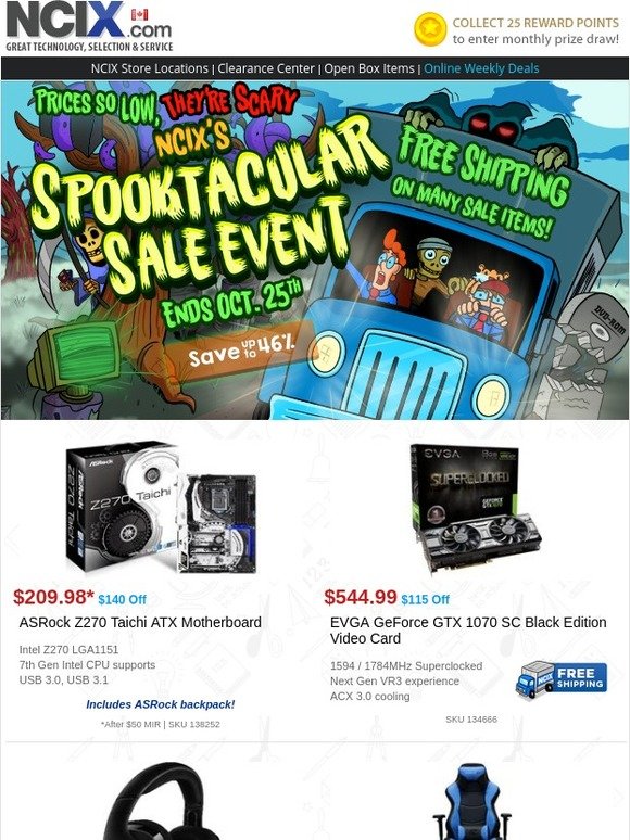 👻  Sssspooky good deals on EVGA GTX 1070, ASRock MB, BitFenix Neos & more this week!